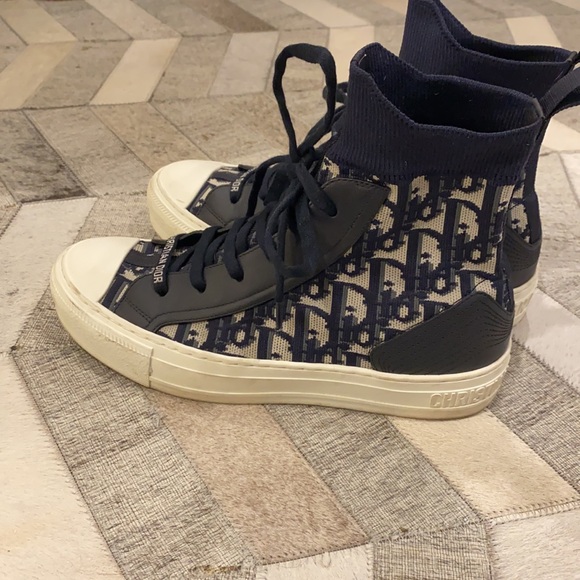 EXTREMELY RARE WALK’N’DIOR high top sneaker 37.5 - Picture 7 of 11